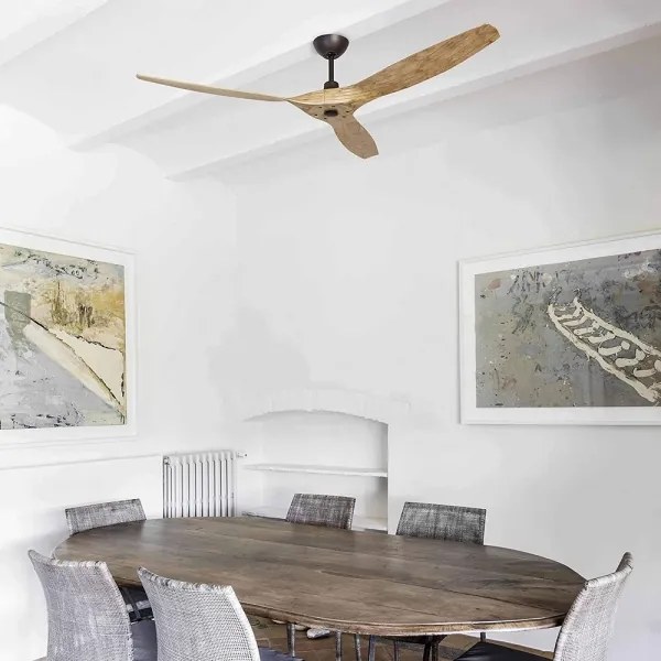 Ventilator de tavan FARO 33519 MOREA maro d. 152 cm + telecomandă