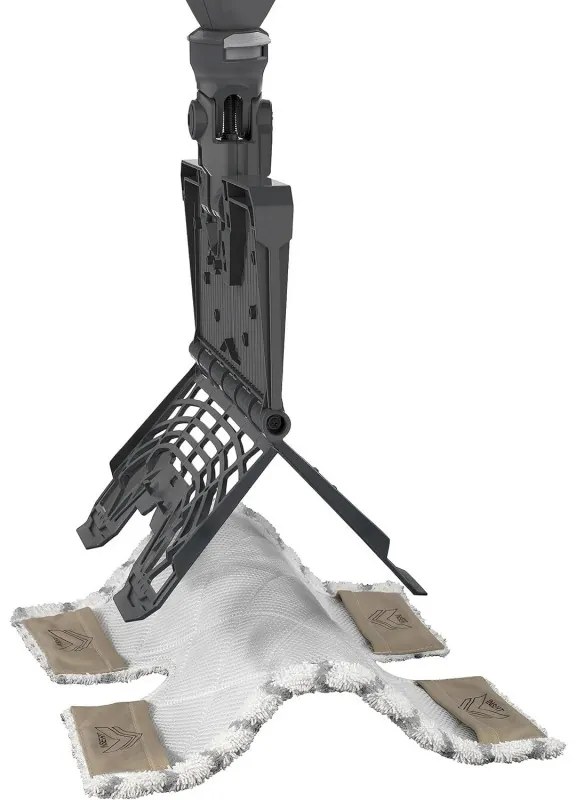 Mop curatare cu aburi Shark S6005EU, 1200W, 0,5 L, 2 setari, Tehnologie Klick'n Flip, Steam Blaster, Lavete mop Dirt Grip, Alb/Gri