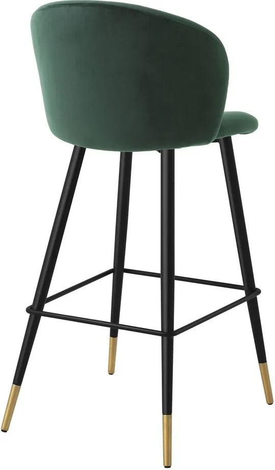 Scaun de bar design elegant LUX Volante, verde inchis 115733 HZ