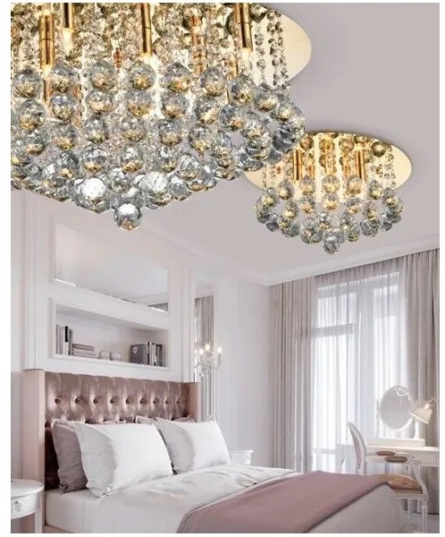 Azzardo AZ3084 - Plafonieră de cristal BOLLA 10xG9/40W/230V