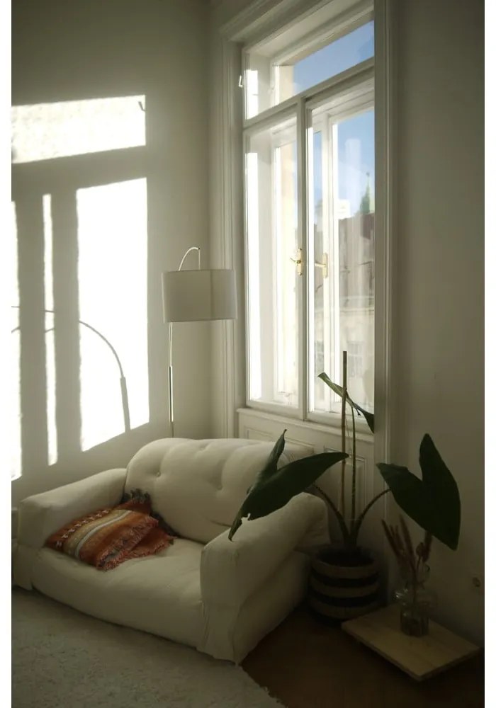 Canapea gri extensibilă 140 cm Hippo - Karup Design