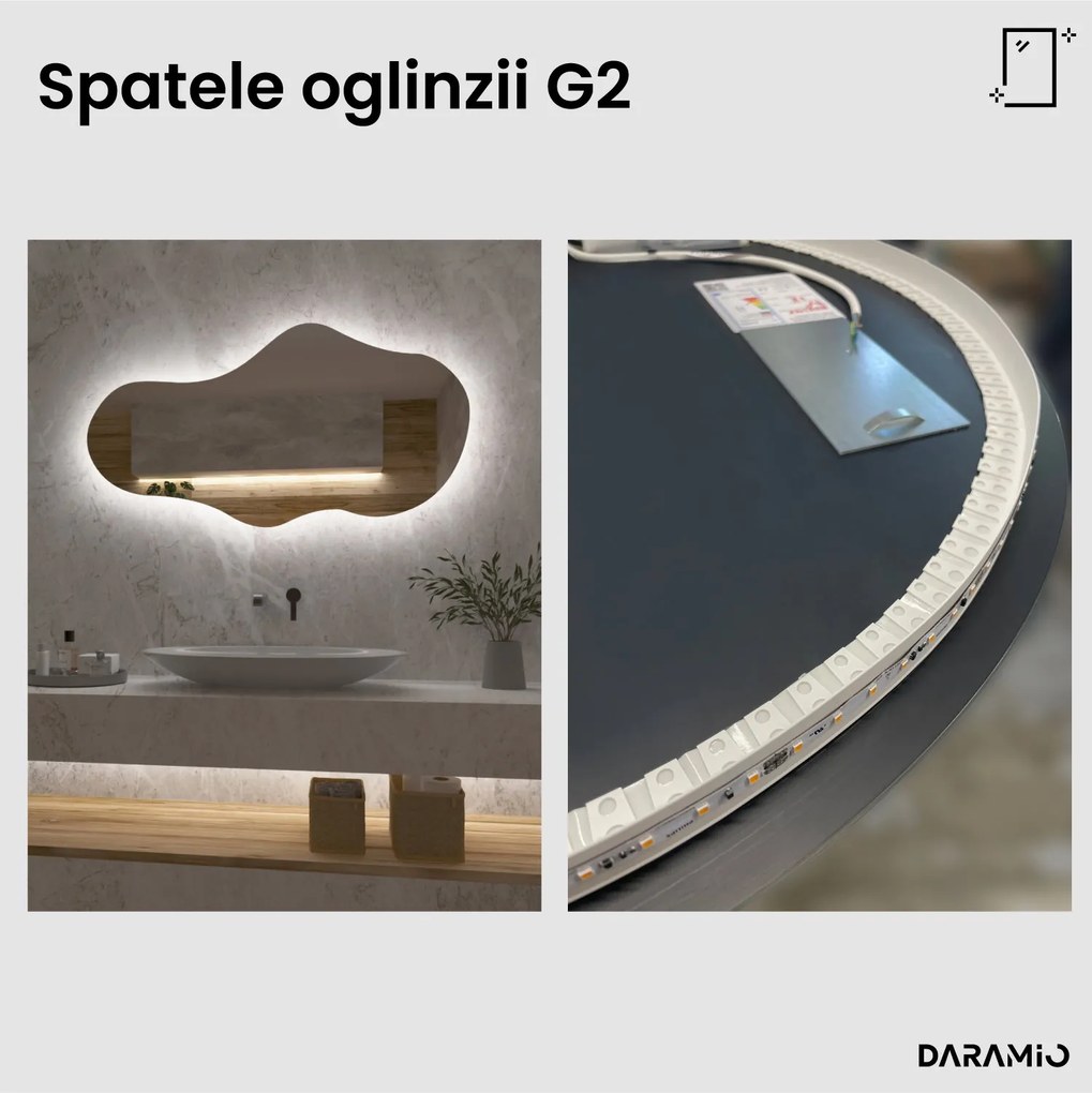 Oglindă atipică cu iluminare LED G2