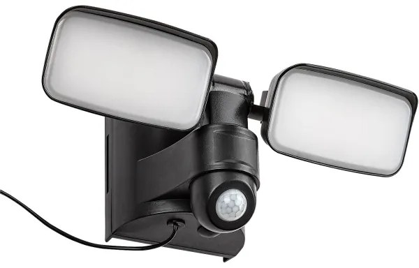 Rabalux 77091 - LED lampă solară de perete LESZNO 2xLED/5W/3,7V IP54 negru