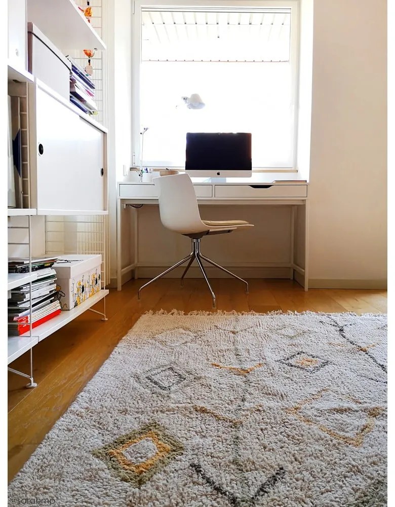 Covor bej lavabil/țesut manual din bumbac 170x240 cm Kaarol Earth – Lorena Canals