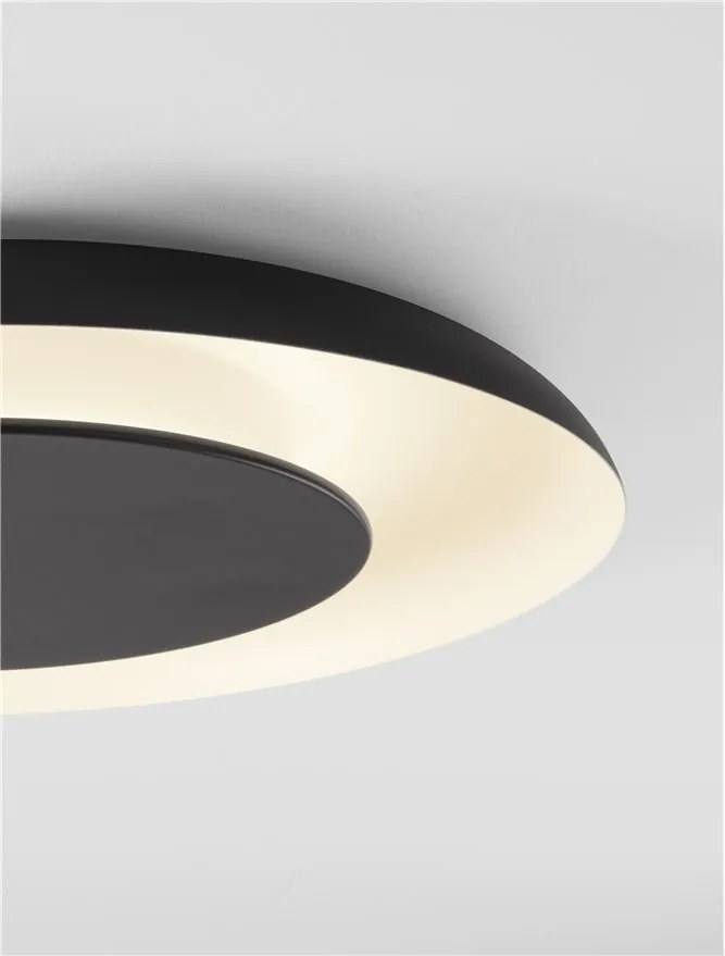 Plafoniera LED design modern EPOSI negru D-60cm
