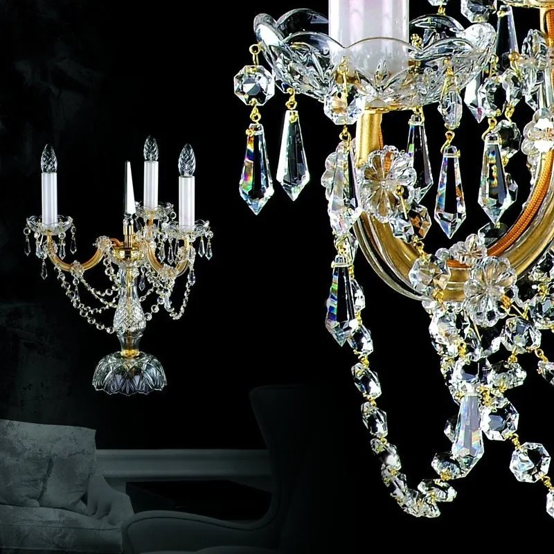 Veioza, lampa de masa Cristal Bohemia Exclusive MARIA TEREZIA 15 TL CE