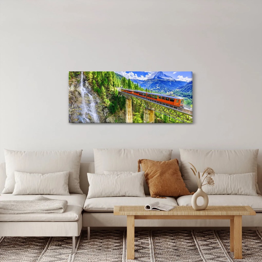 Tablou - Matterhorn, Zermatt, Valais, Elveția (120x50 cm)