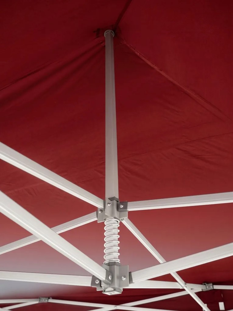 Cort de petrecere 8 × 4 m Profi Hexa, Roșu