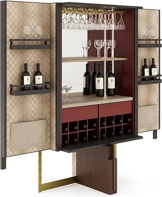 Vitrină lemn masiv Domo Personalizabilă, 92 × 52 × 161 cm