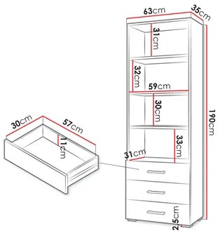 Raft Teratino 3SZ (Alb) . 1104880