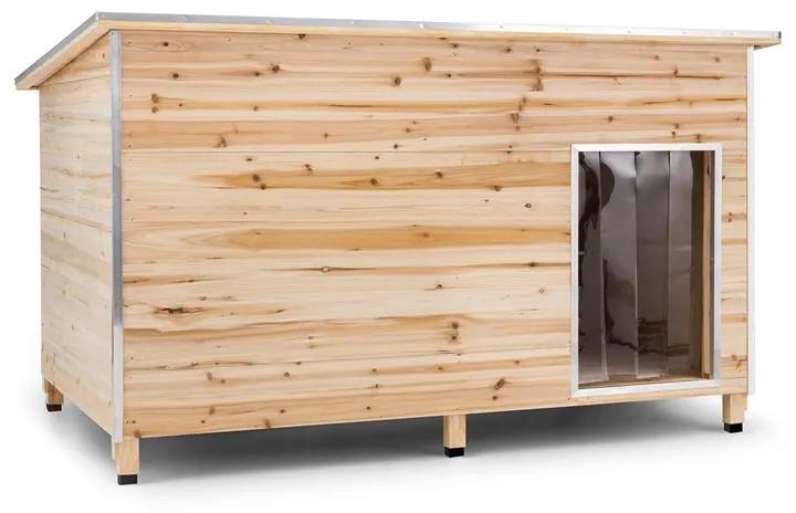 SCHLOSS WUFF, cușcă pentru câine, Dimensiune XL, 110 x 160 x 100 cm, izolata, lemn