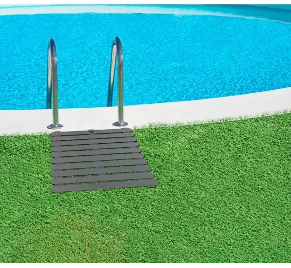 WENKO 22947100 - Covoraș de duș, interior & exterior, 55 x 55 cm, gri