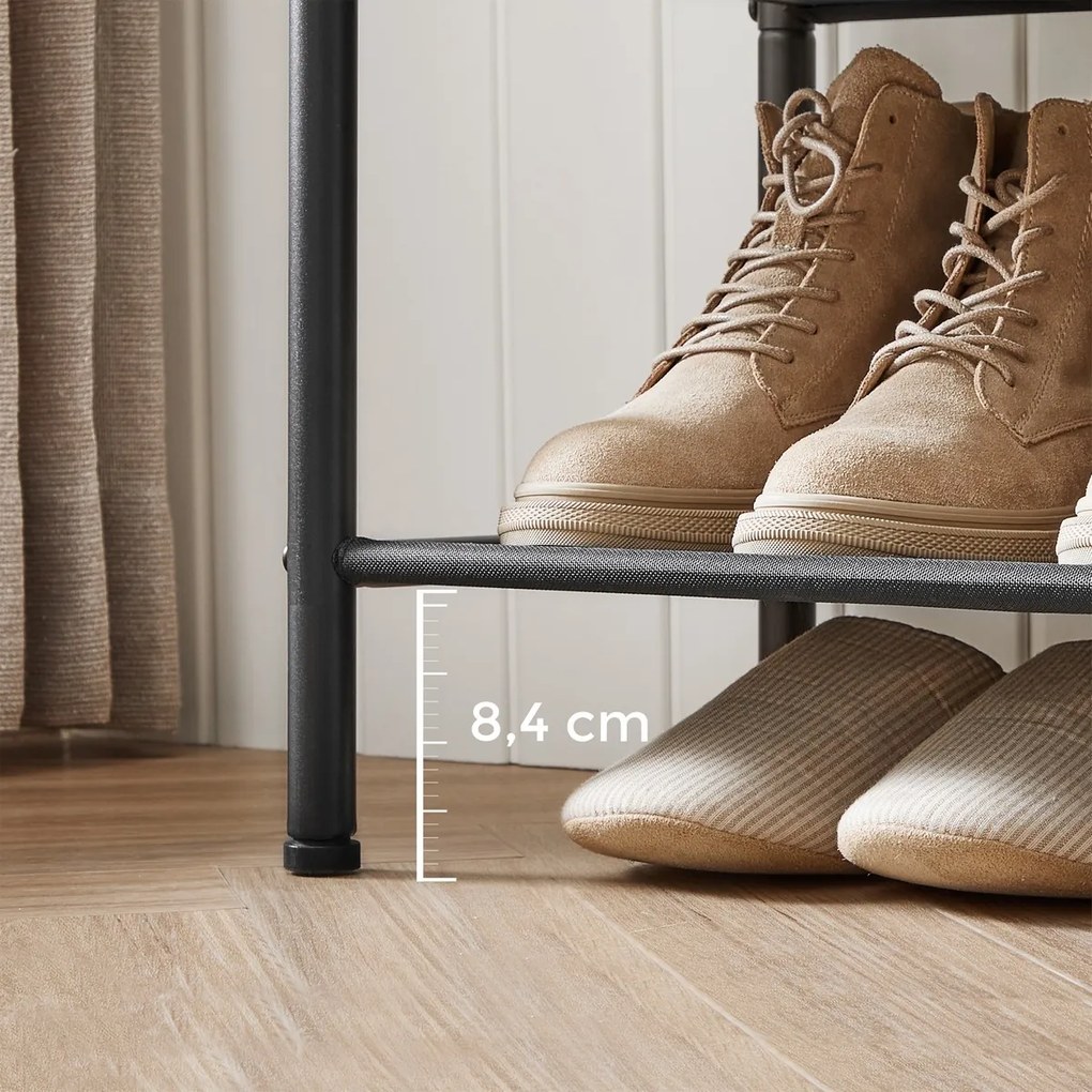 Raft pentru pantofi E1035 OLW, lemn vechi, 3 etaje