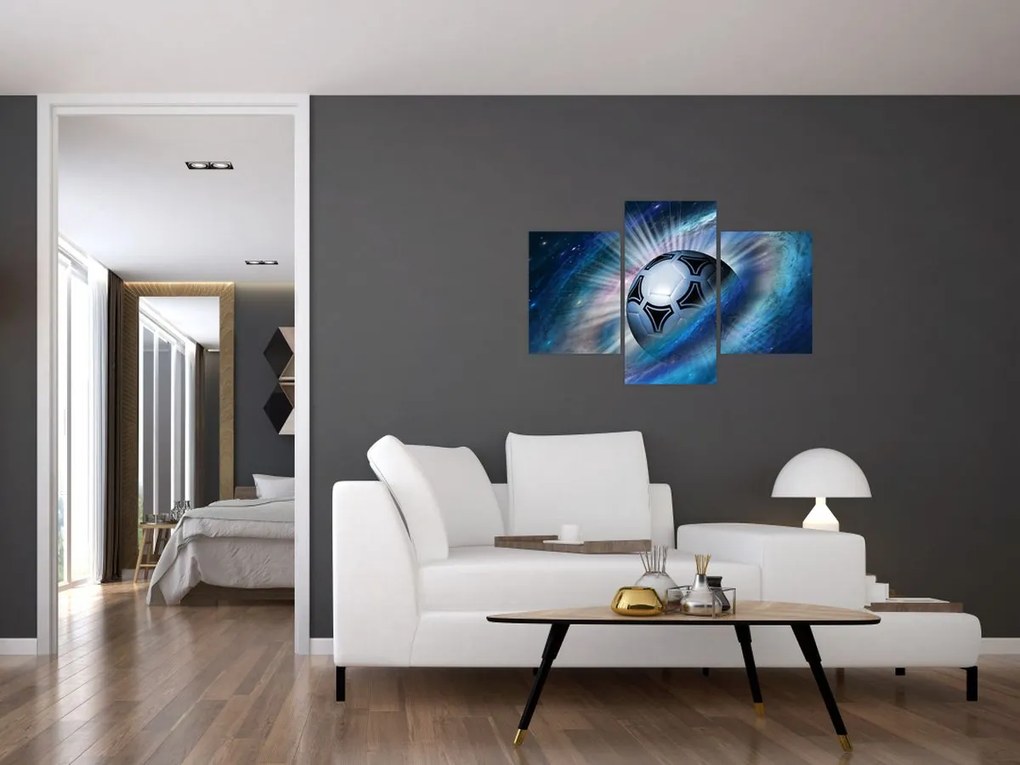 Tablou - Fotbal în spațiu (90x60 cm)