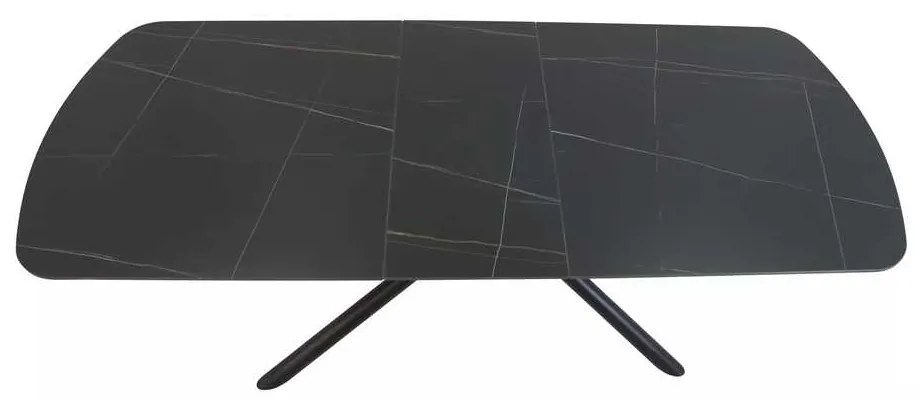 Masă de bucătărie Valmir 180 x 90 cm, negru