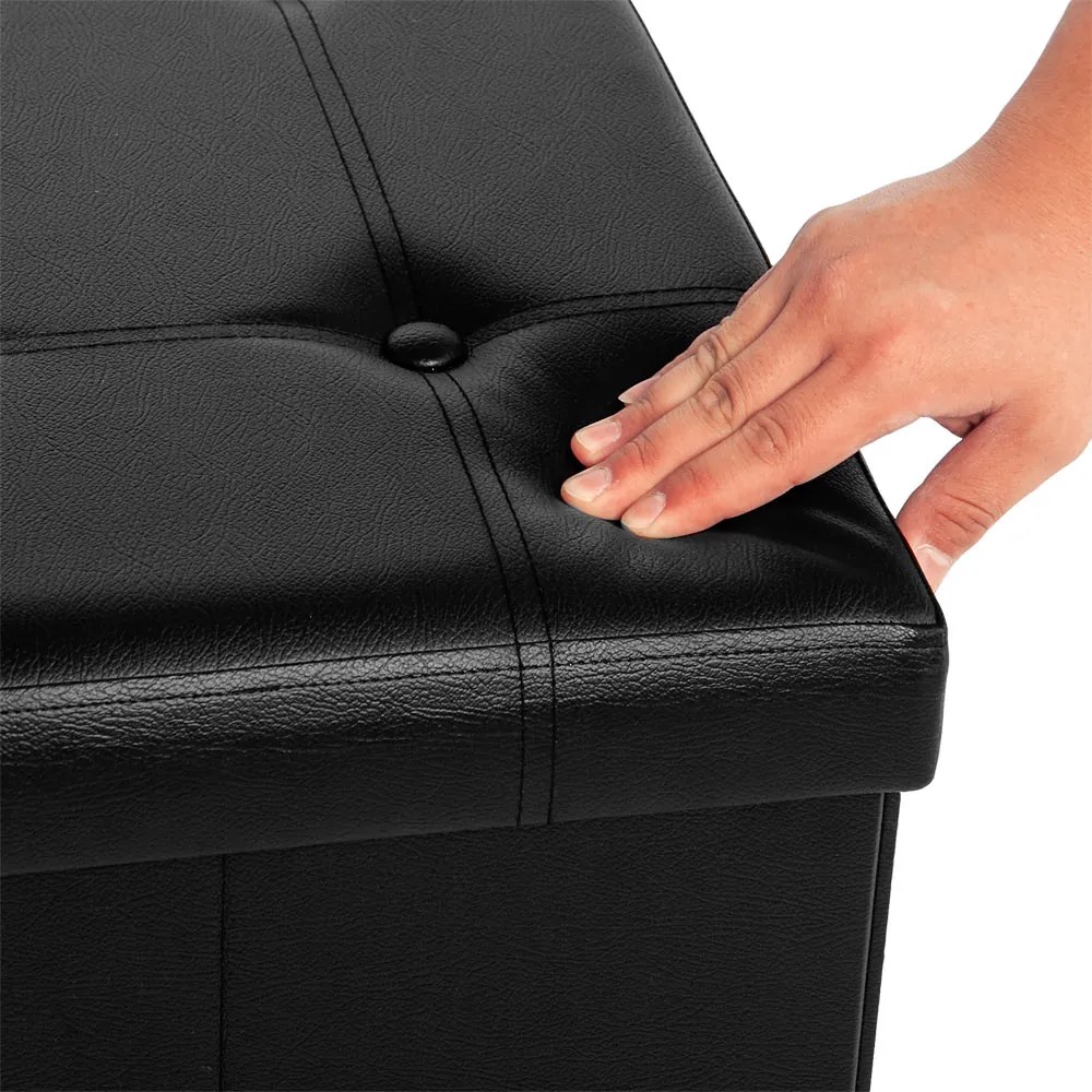 Deuba Cutie depozitare neagra - 80 x 40 x 40 cm