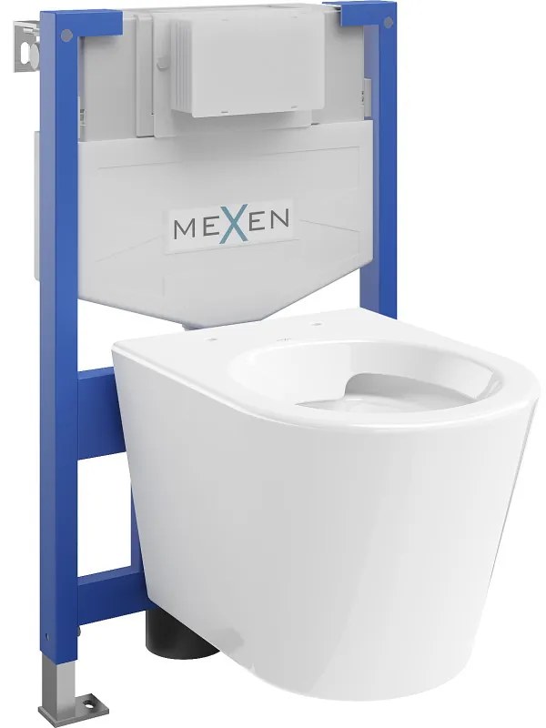 Mexen set WC încastrat cadru Felix XS-F cu vas de toaletă  Rico, Albă - 6803372XX00