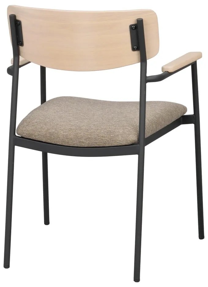 Scaune de dining bej/natural 2 buc. Maymont – Rowico