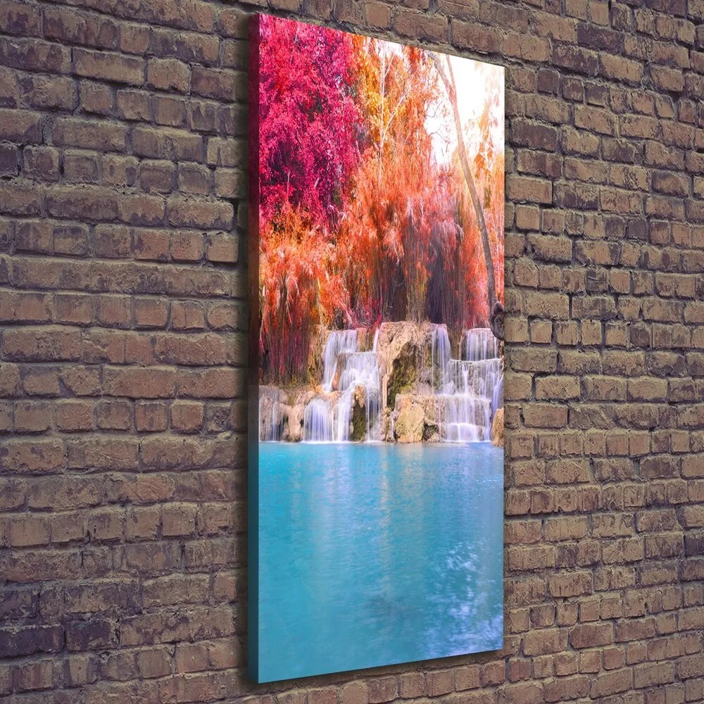 Tablou canvas Cascada din pădure