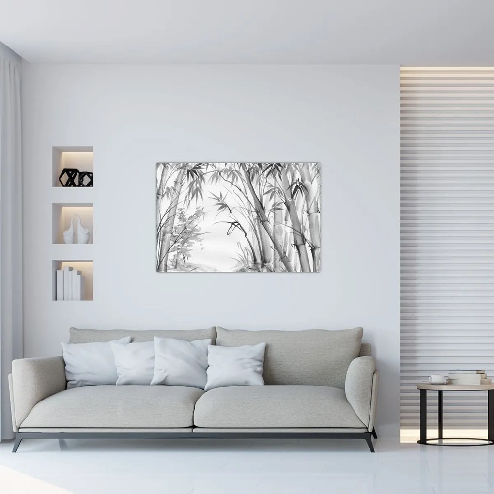 Tablou - Pădure de bambus (90x60 cm)