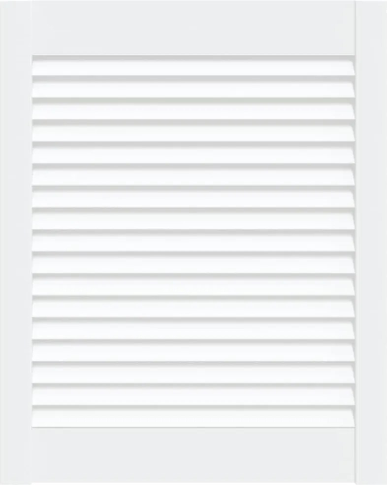 vidaXL Ușă de dulap design lambriu, alb, 61,5x49,4 cm, lemn masiv pin