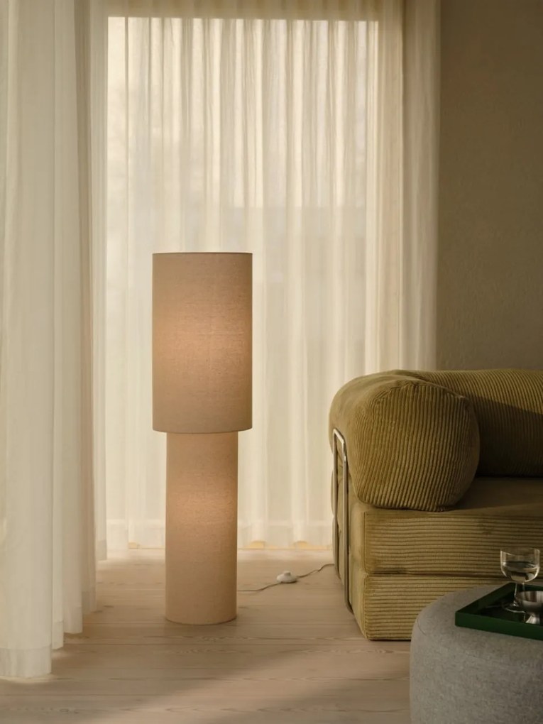 Lampadar textil design modern Izara 110cm bej