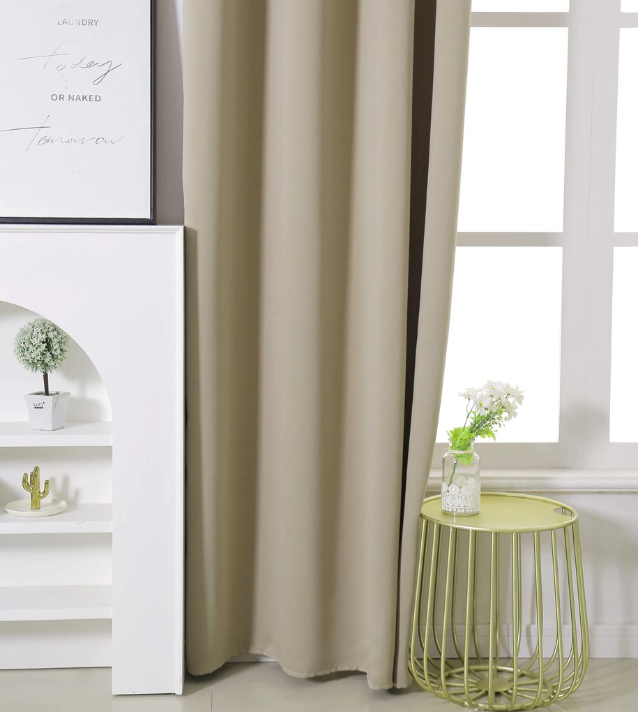 Perdea bej OXFORD 140x250 cm Agatat: Rejansa