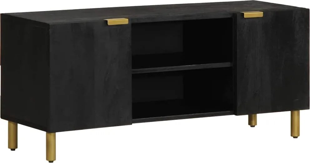 vidaXL Dulap TV, negru, 105x33x46 cm, lemn prelucrat