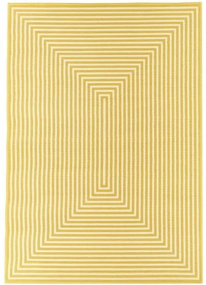 Covor foarte rezistent Floorita Braid, 133 x 190 cm, galben