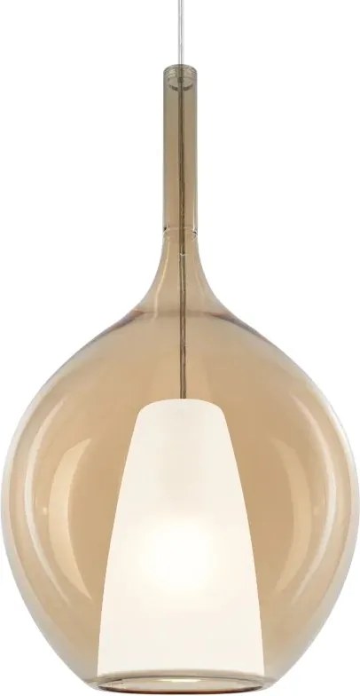 Lustra, Pendul din sticla KALIQUE-2 SP1 D28 AMBRA