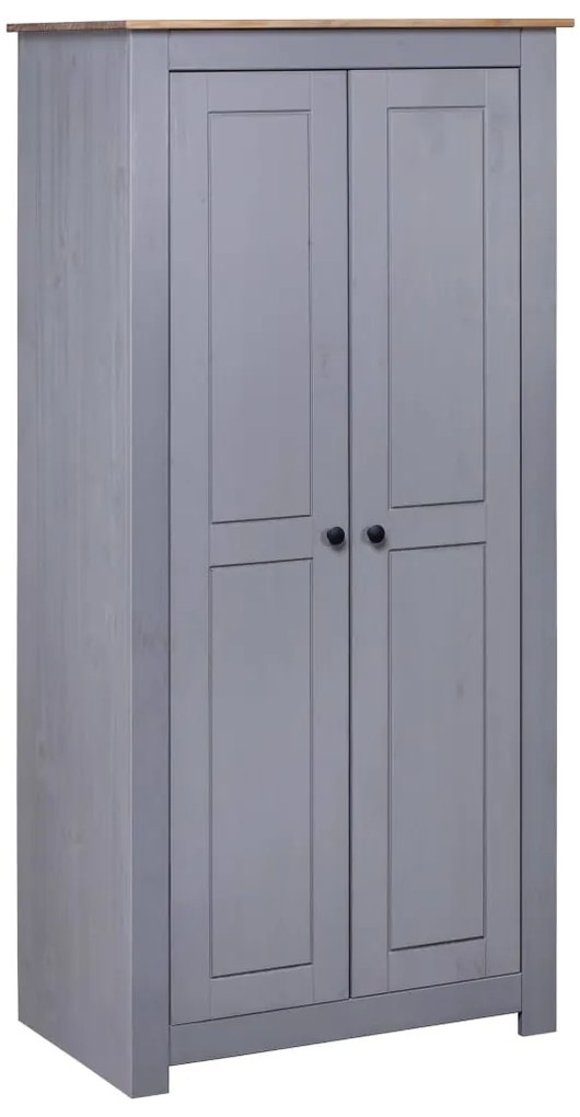vidaXL Șifonier, gri, 80 x 50 x 171,5 cm, lemn masiv pin gama Panama