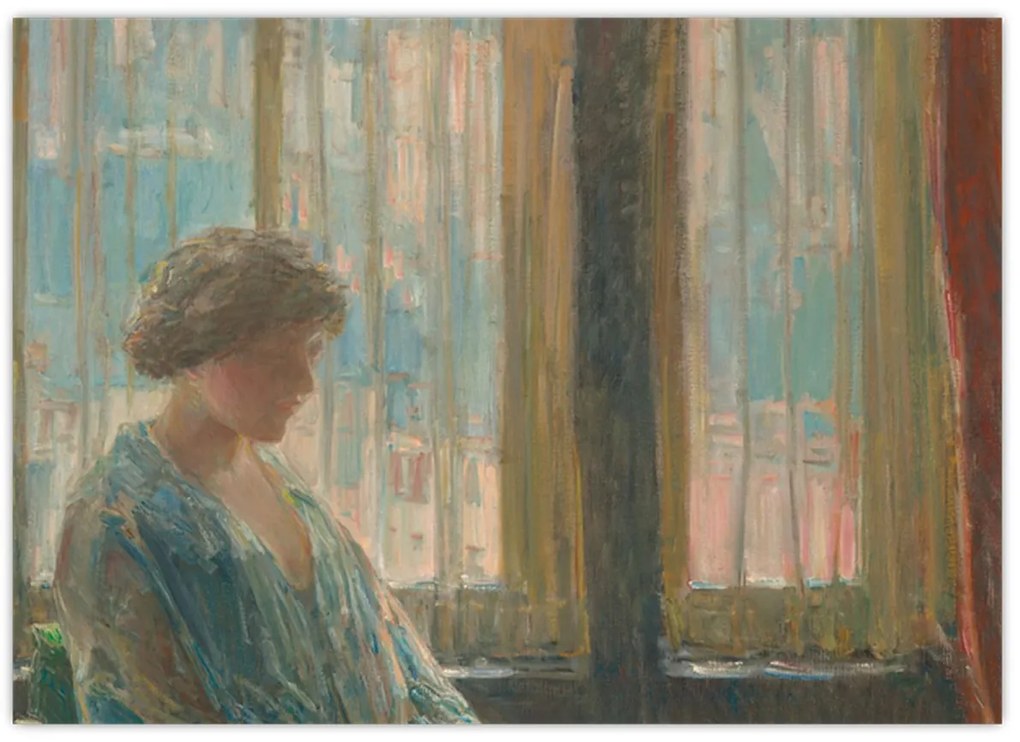 Tablou - Childe Hassam, The New York Window, reproducere (70x50 cm)