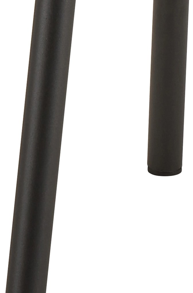 MAZZONI EXPORT FIORA Verde (material Apia 352)/cadru negru – SCAUN MODERN TAPITAT DIN CHENILLE PENTRU LIVING/BUCĂTĂRIE