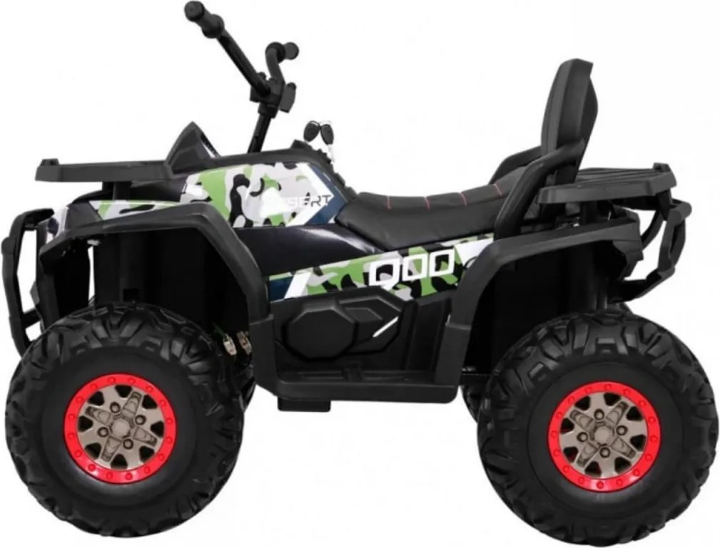 ATV Electric cu acumulator pentru copii NOVOKIDS™ Desert Rider , Cu faruri luminoase, Roti din Cauciuc EVA, 3-12 ani , max 50 kg , 2 Baterii de 12V,