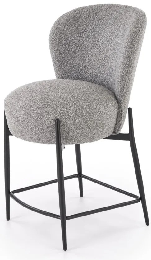 Scaun de bar H126 stofa gri H95 cm