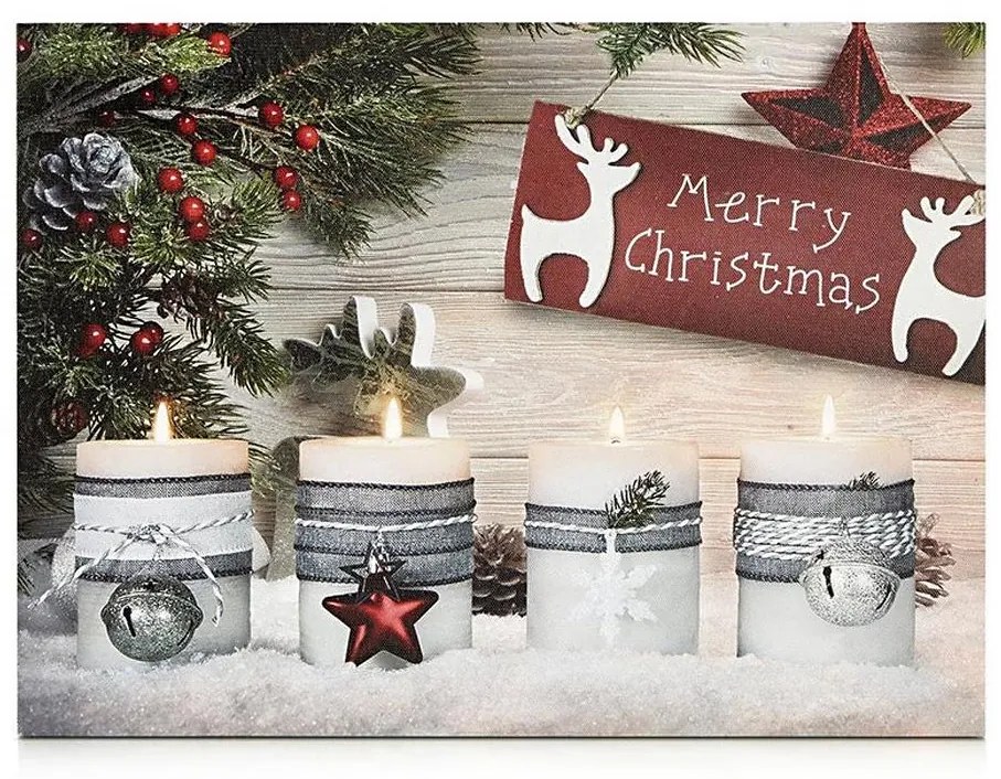 Tablou LED decorativ Markslöjd 704498 CANVAS 4xLED/0,18W/2xAA