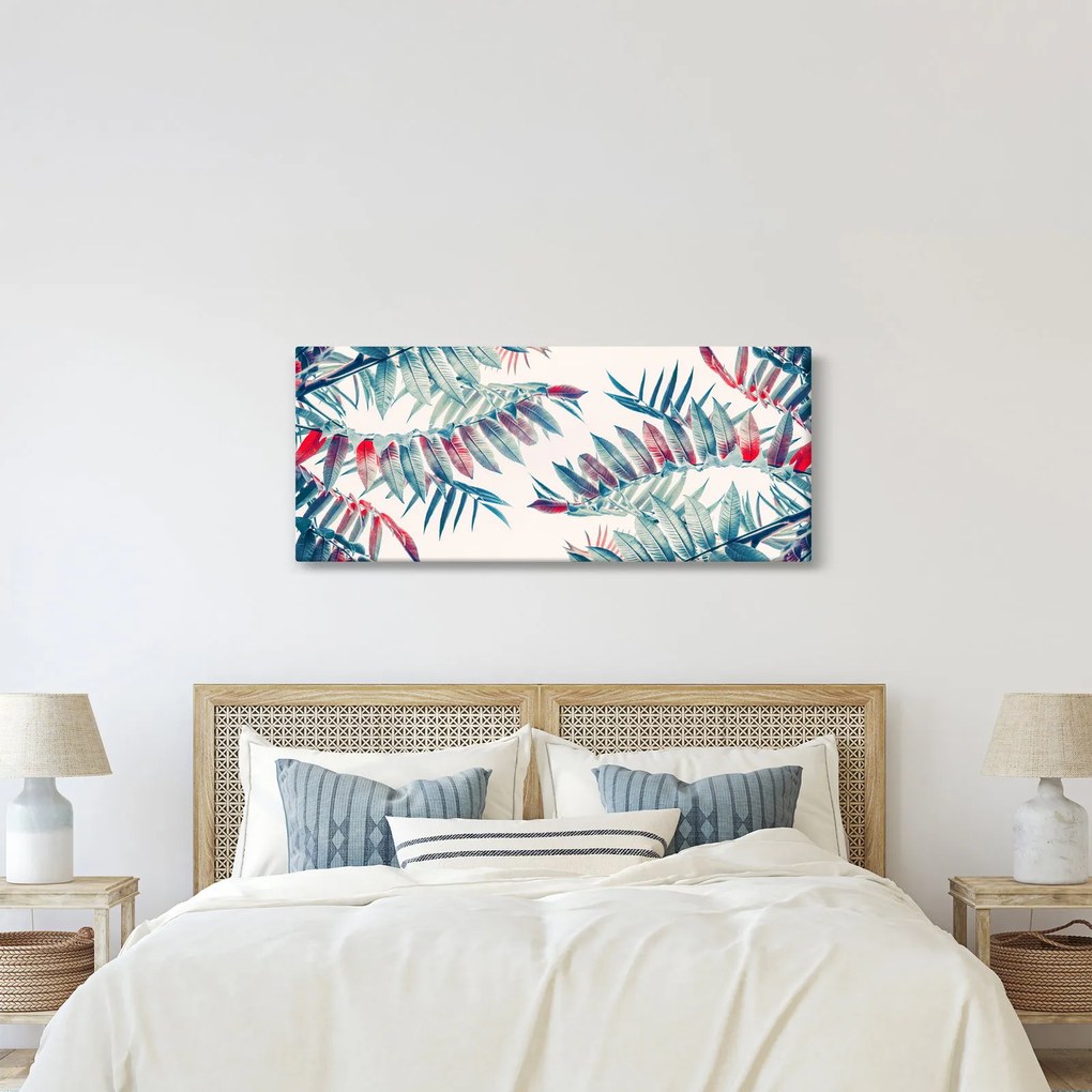 Tablou - Frunze tropicale (120x50 cm)