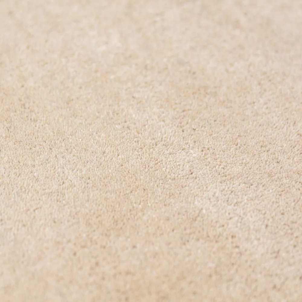 Covor în culoare naturală țesut manual rotund din lână ø 180 cm Leo Scallop – Flair Rugs