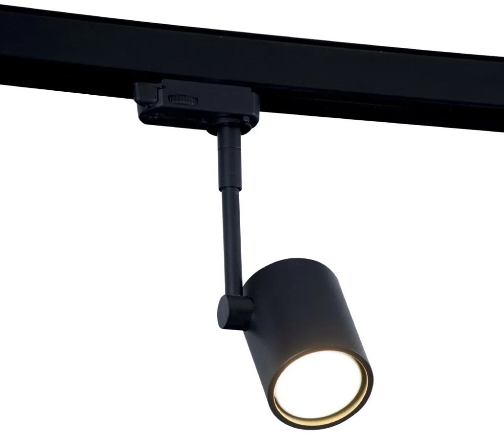 Spot directionabil pentru sina trifazata MAXLIGHT, OTIUM negru