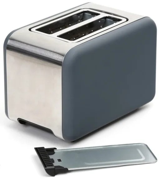 Prăjitor de pâine cu două fante 900W/230V oțel inoxidabil/gri