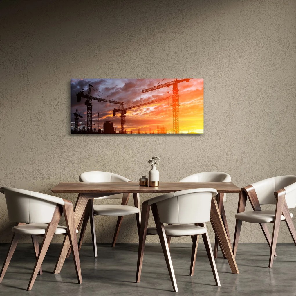 Tablou - Șantier de construcții (120x50 cm)