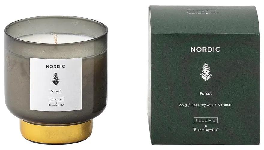 Lumânare parfumată timp de ardere 50 h Nordic Forest – ILLUME x Bloomingville