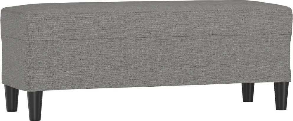 vidaXL Bancă, gri închis, 100x35x41 cm, textil