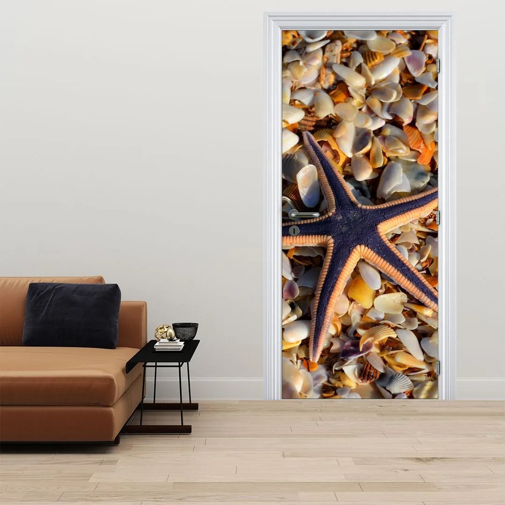 Fototapet pentru ușă - Stea de mare (95x205cm)