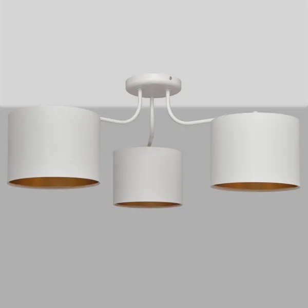 Lustră aplicată ALBA 3xE27/15W/230V albă/aurie