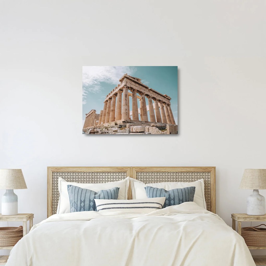 Tablou pe sticlă - Akropolis antic (70x50 cm)