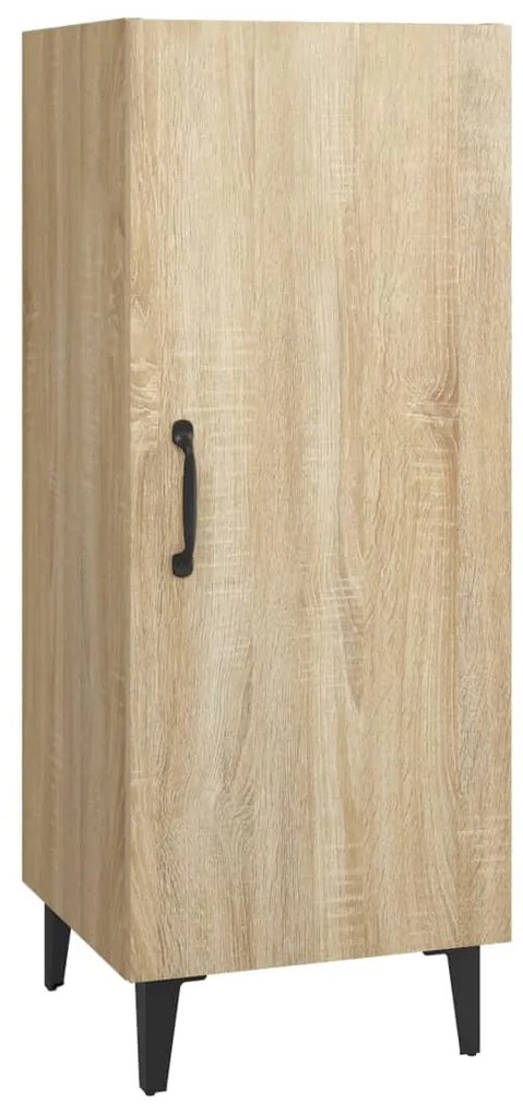 812333 vidaXL Servantă, stejar sonoma, 34,5x34x90 cm, lemn compozit