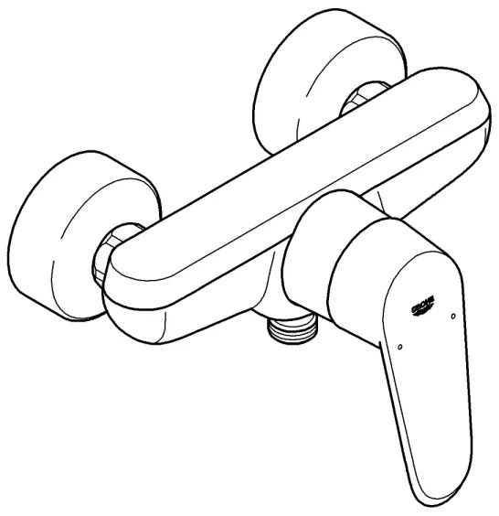 GROHE 33569002 - Baterie de duș EURODISC COSMOPOLITAN DN 15, crom lucios