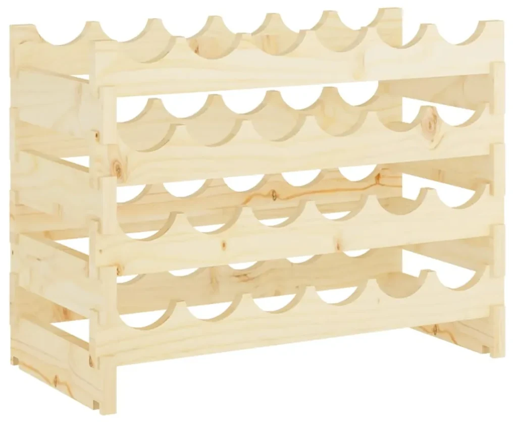 Suport de vinuri, 65x29x46 cm, lemn masiv de pin | BIANO