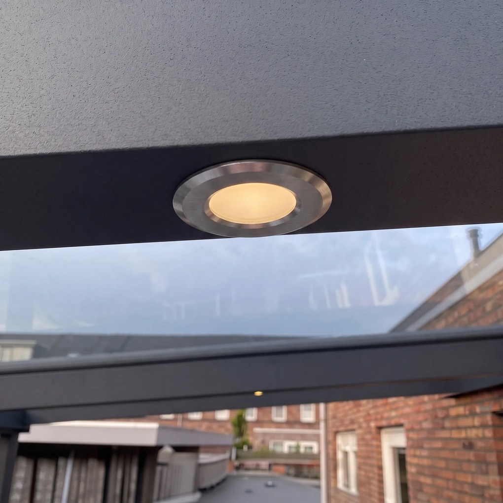 Set de 5 spoturi încastrate moderne din aluminiu, inclusiv LED IP67 - Linsey